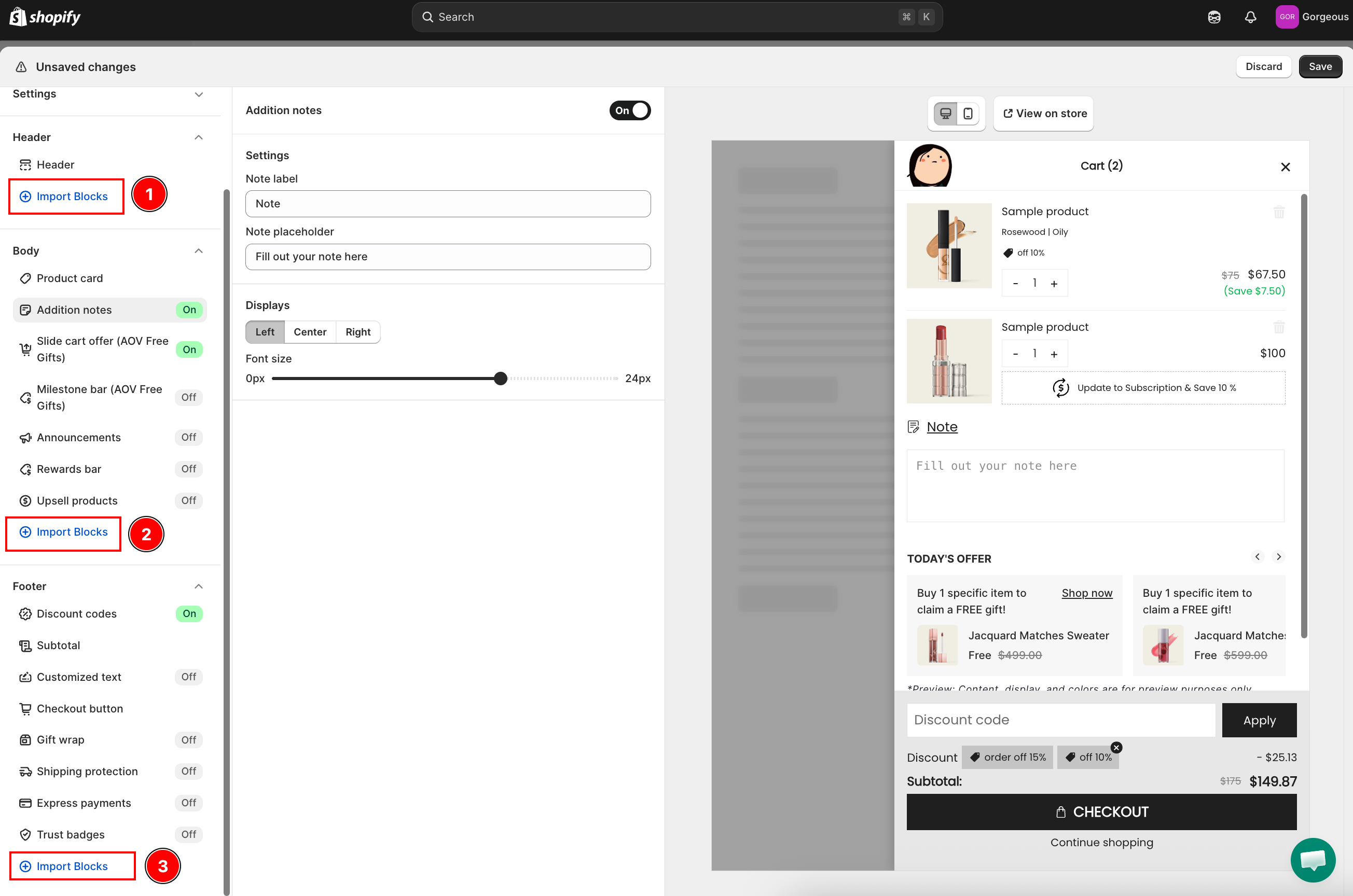 Import blocks library